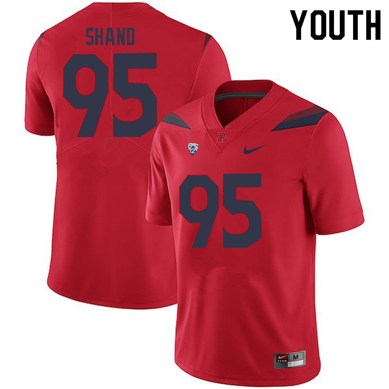 Youth #95 Paris Shand Arizona Wildcats College Football Jerseys Sale-Red